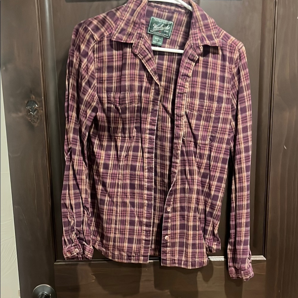 Plaid Button-Up Shirt